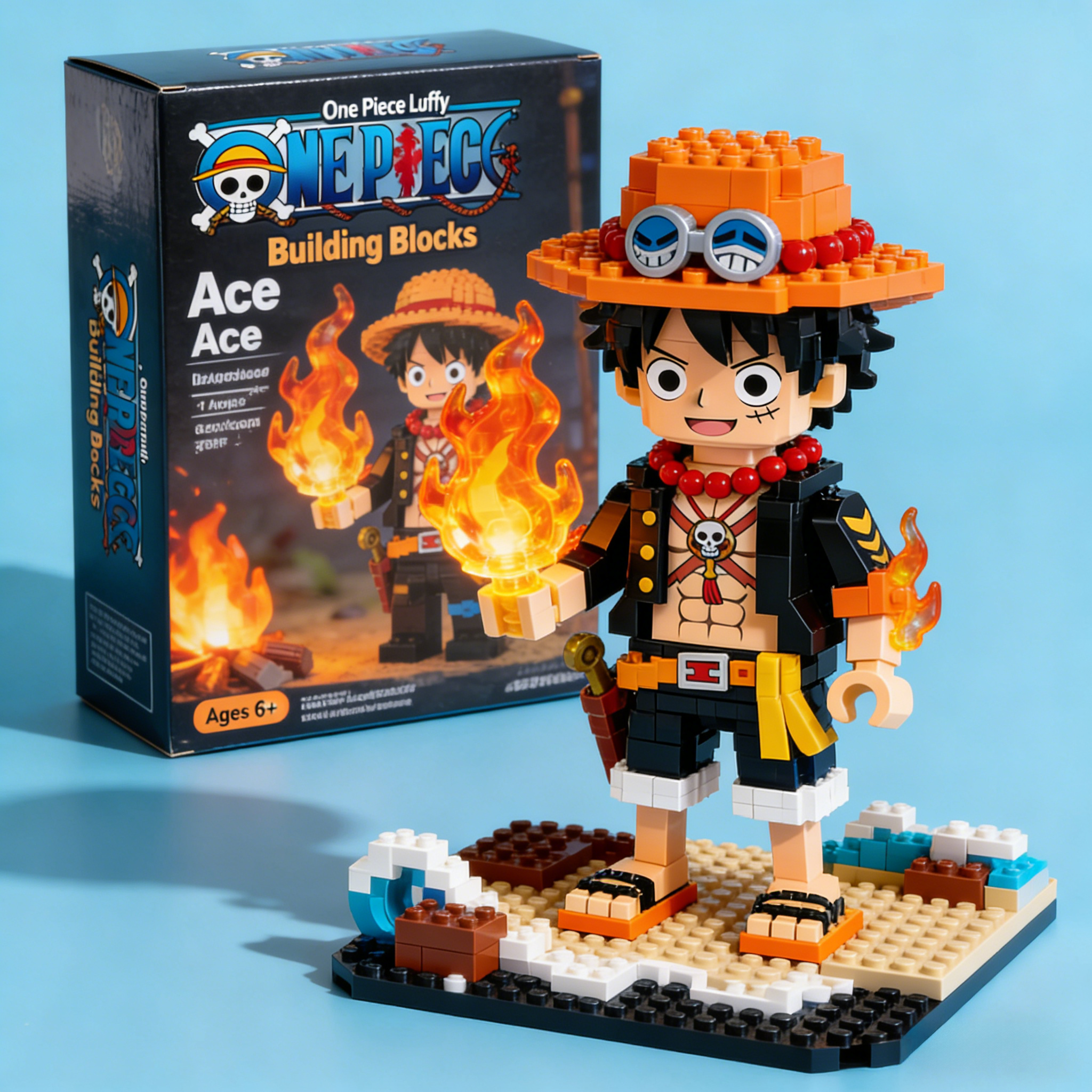 Portgas D. Ace Classic Block Figure | Must-Have for One Piece Fans