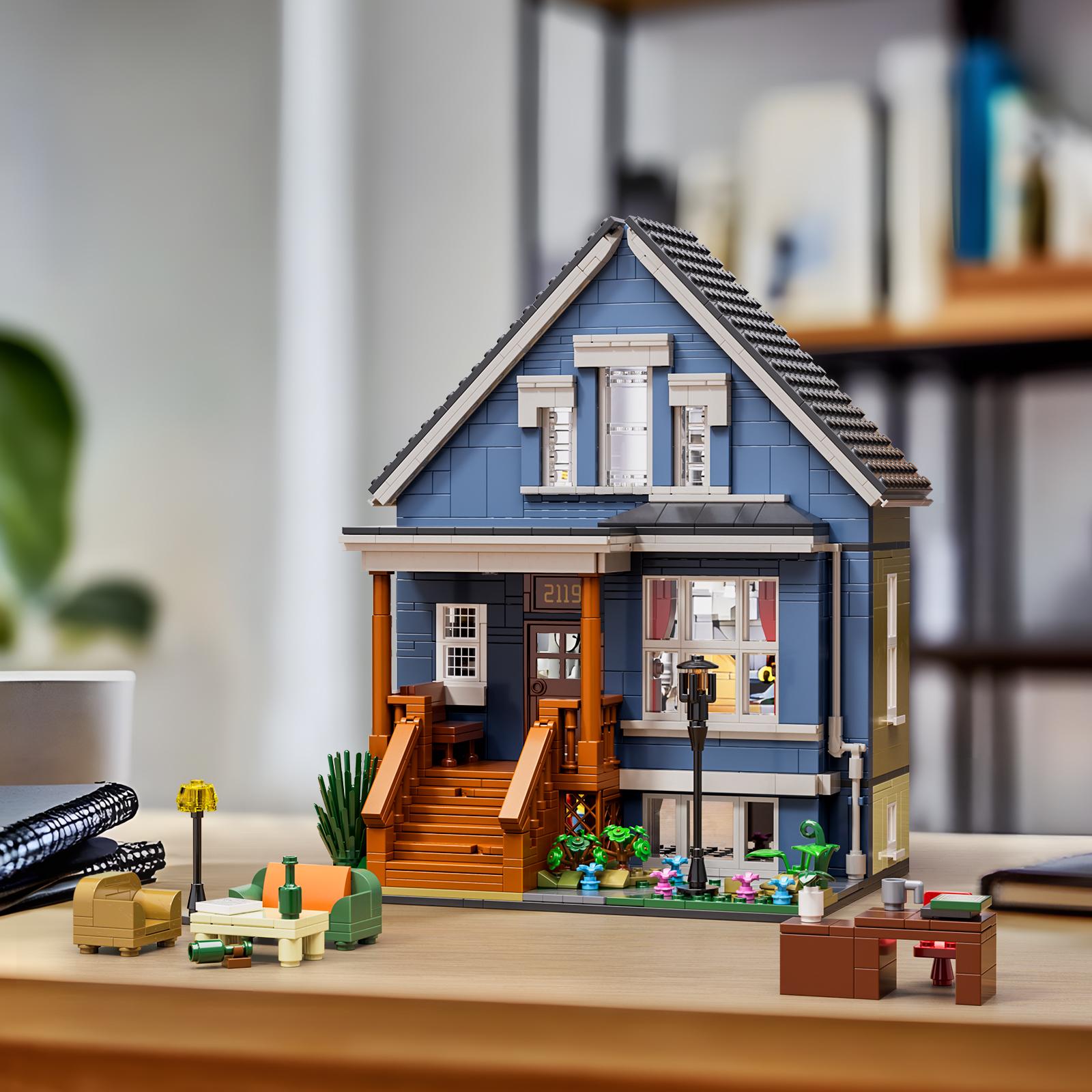 Brick Shame Family House Building Set – DIY Home Construction Blocks Kit with Detailed Rooms & Furniture, Creative Display Gift for Kids, Teens & Adults