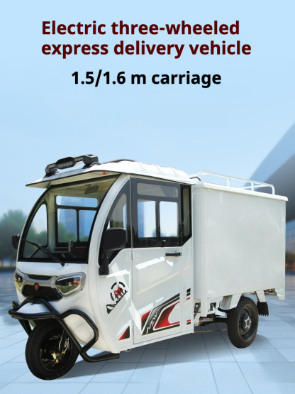 Custom All Designs - New Heavy-Duty Electric Cargo Trike with Full Enclosed Delivery Vehicle, 3-Wheel Scooter for Outdoor Recreation