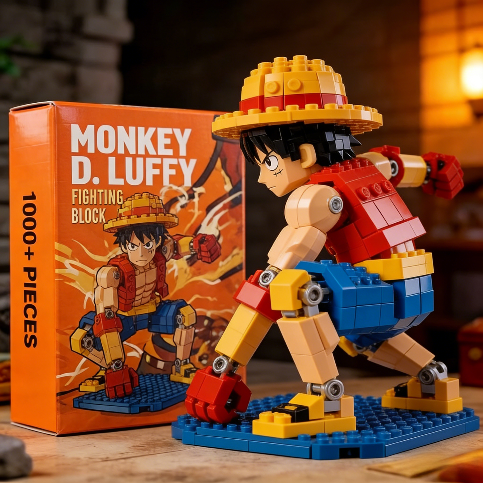 Monkey D. Luffy Pirate Ship Building Blocks Set – Anime Collectible Display Model