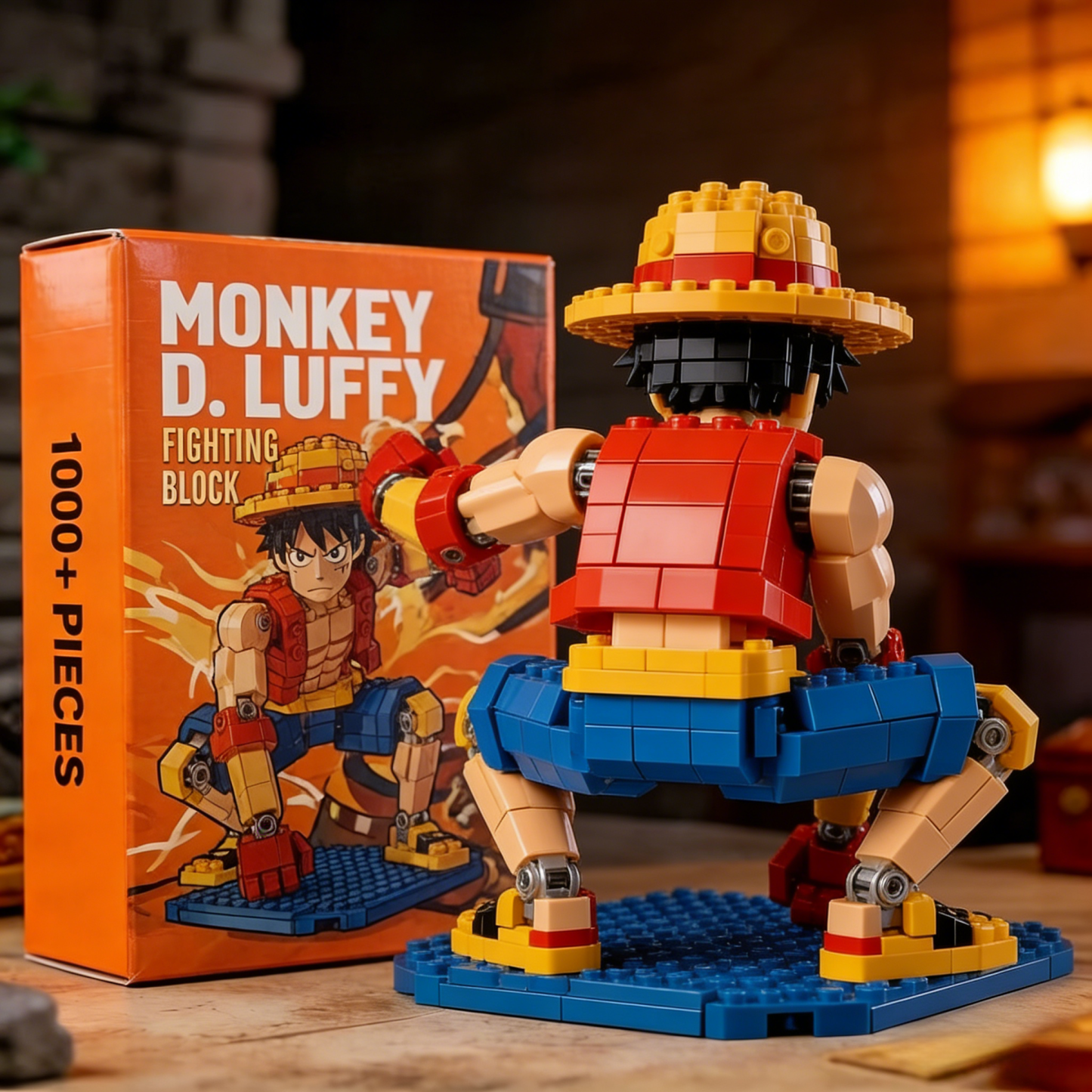 Monkey D. Luffy Pirate Ship Building Blocks Set – Anime Collectible Display Model