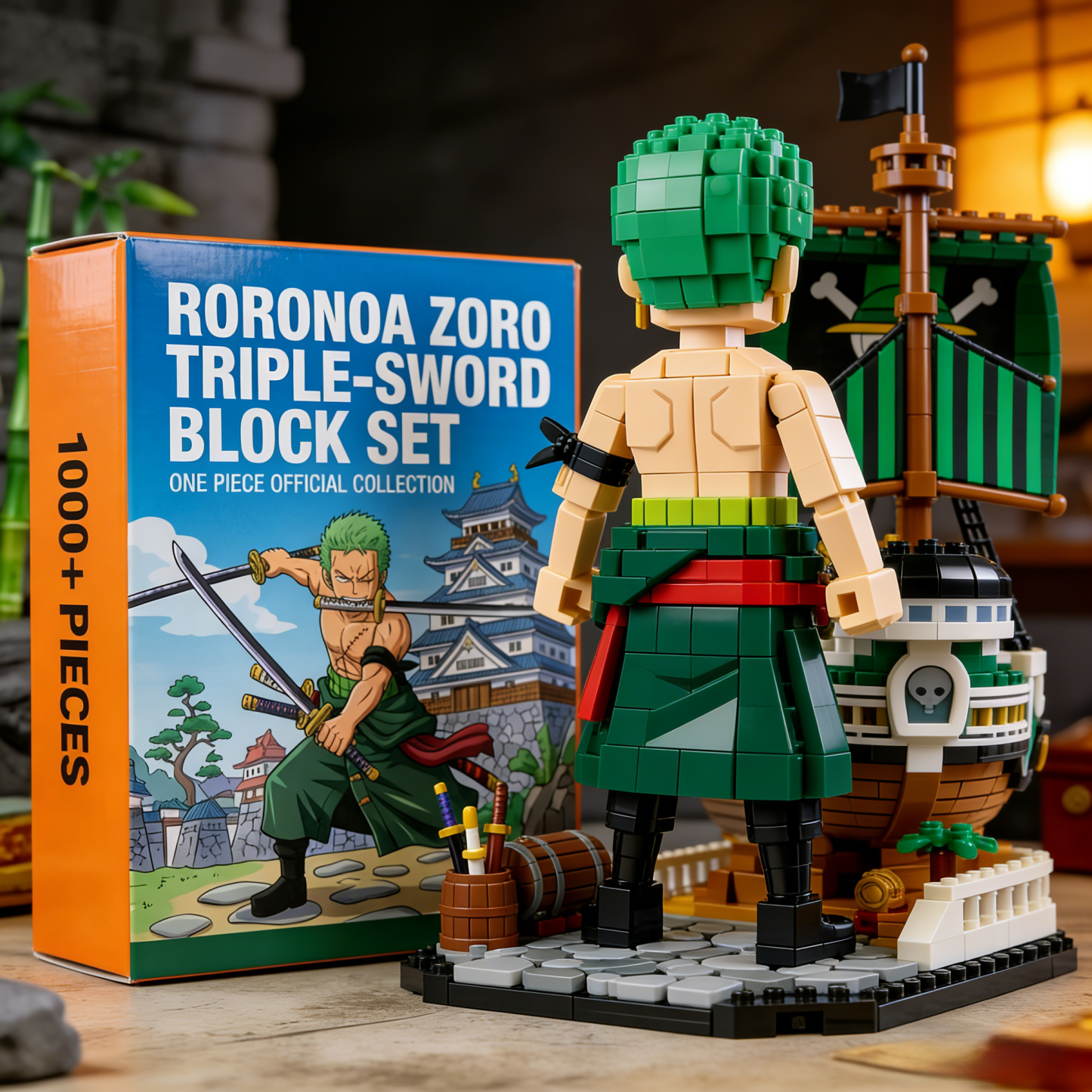 Roronoa Zoro Classic Block Figure | Must-Have for One Piece Fans