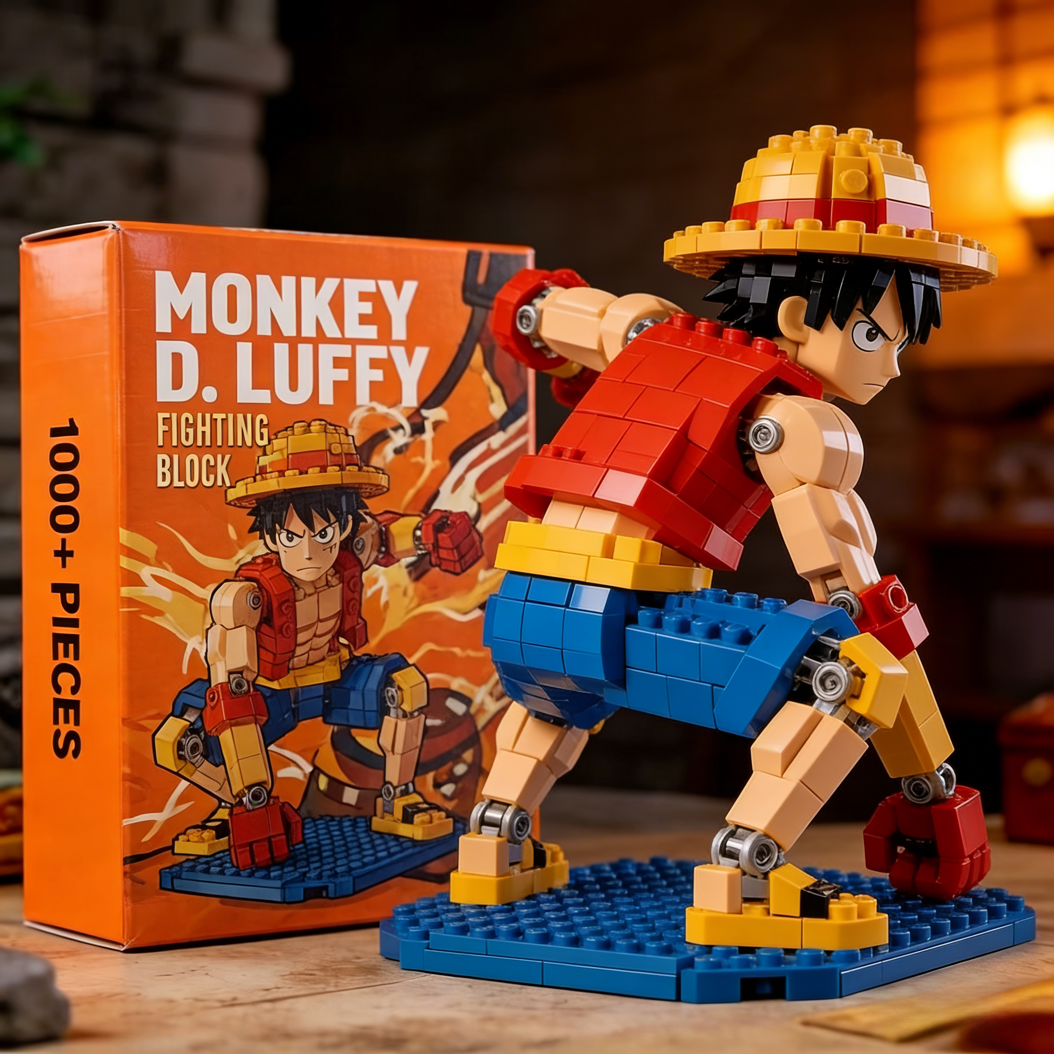 Monkey D. Luffy Pirate Ship Building Blocks Set – Anime Collectible Display Model