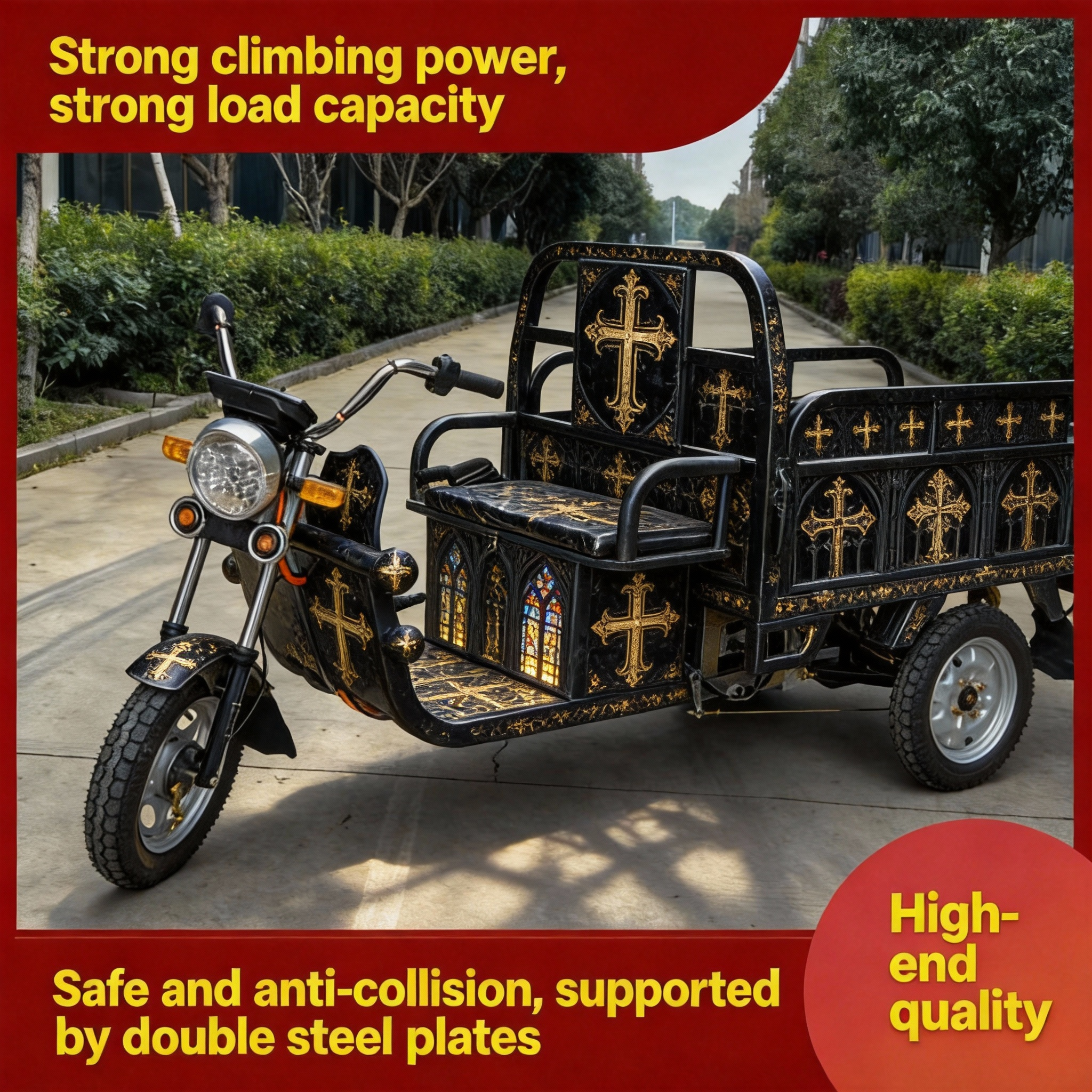 Heavy-Duty Electric Tricycle Cargo Loader | High-Torque Motor | Reinforced Steel Frame