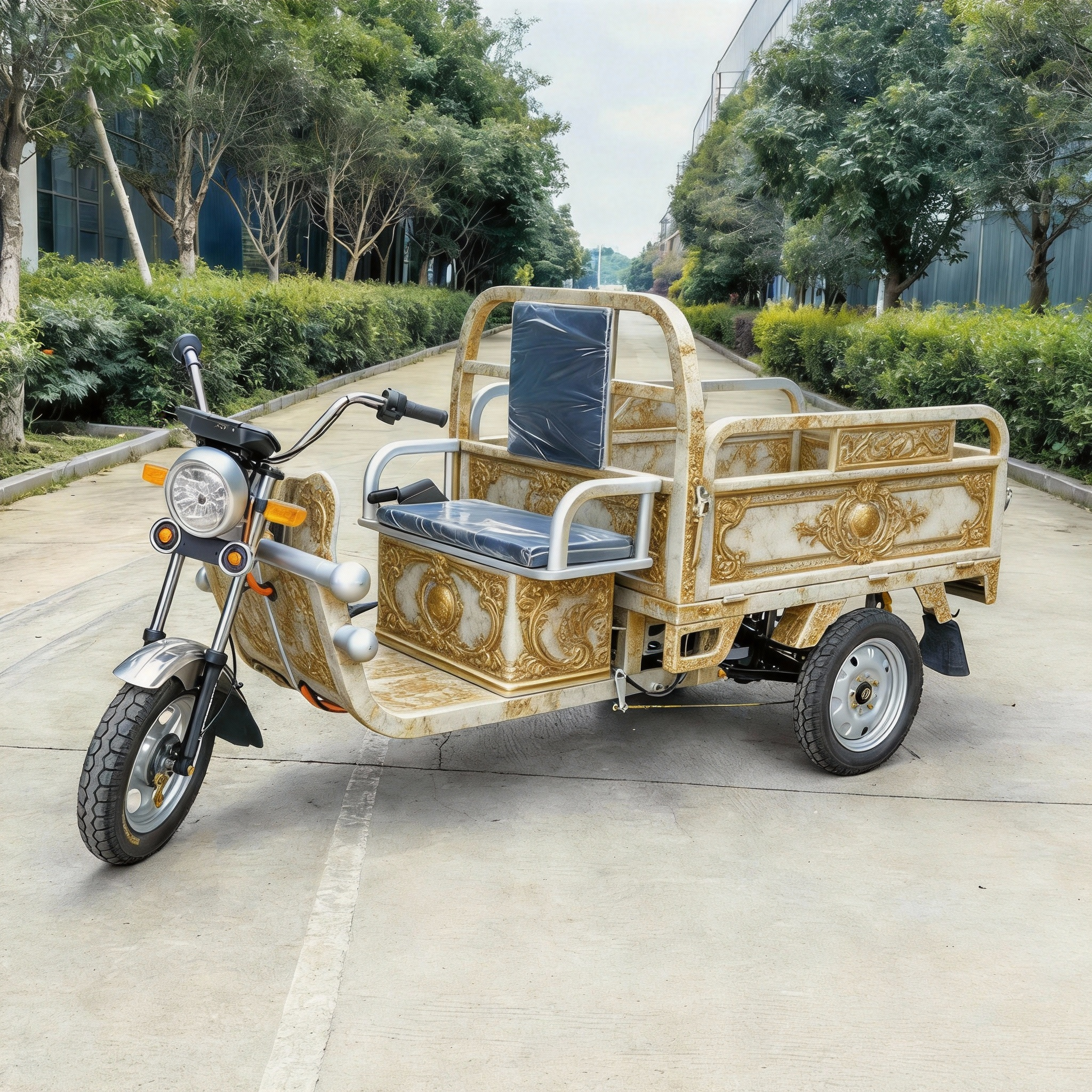 Heavy-Duty Electric Tricycle Cargo Loader | High-Torque Motor | Reinforced Steel Frame