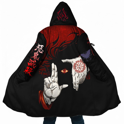 Demon King "Cursed Gaze" Dark Masterpiece  Hooded Cape