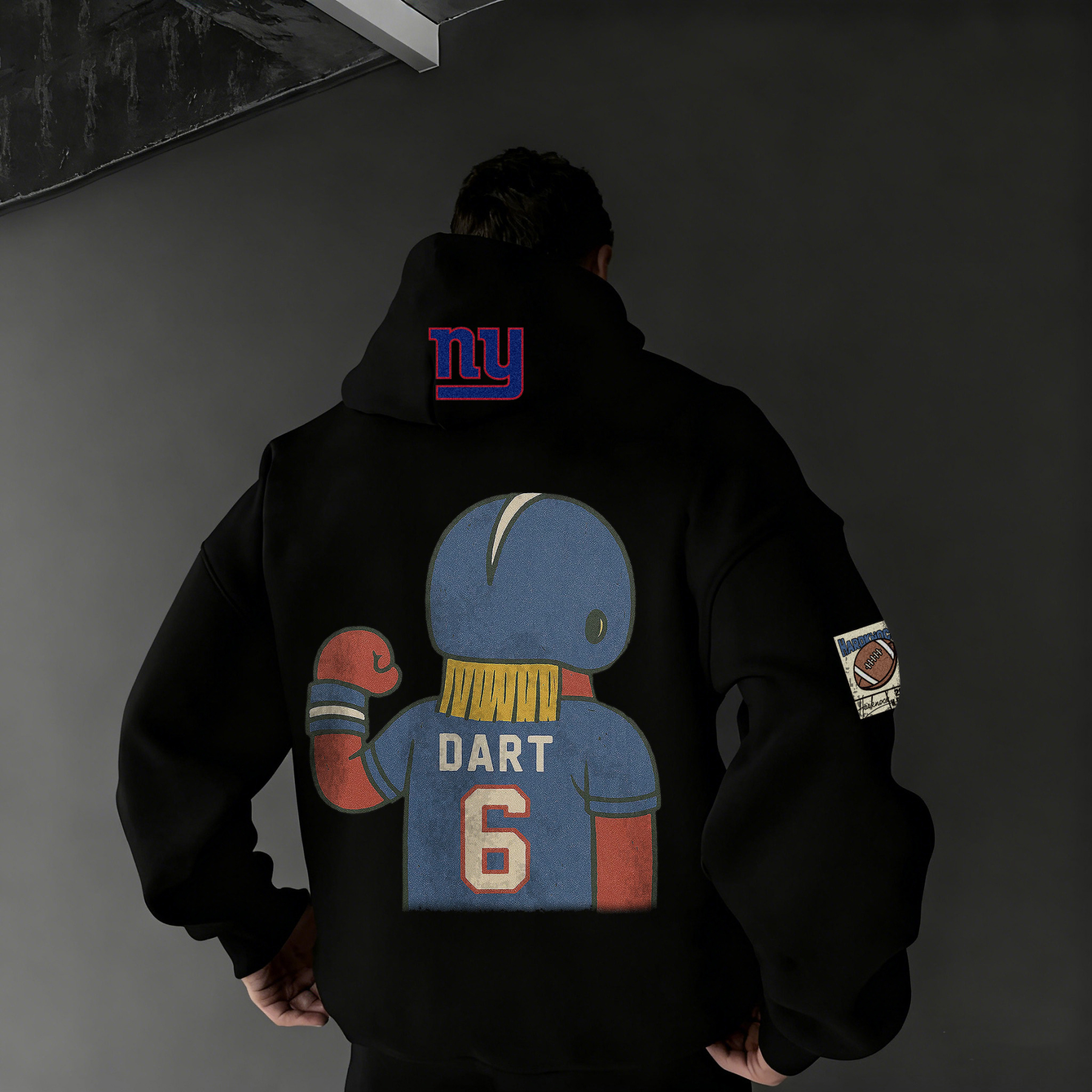 "New York cartoon Hardknock Hoodie