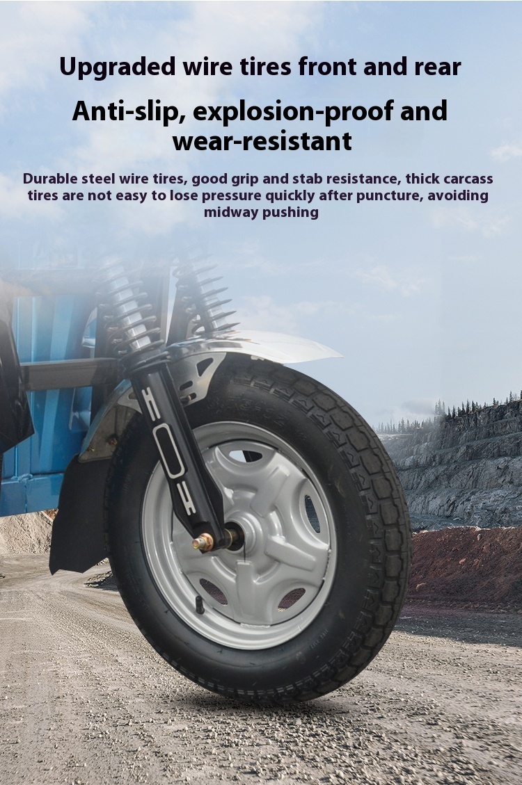 Custom All Designs - New 72V 52A Heavy-Duty Electric Cargo Trike with Hill-Climb Gear for Farming, Delivery & Market Use - High-Quality Electric Scooter