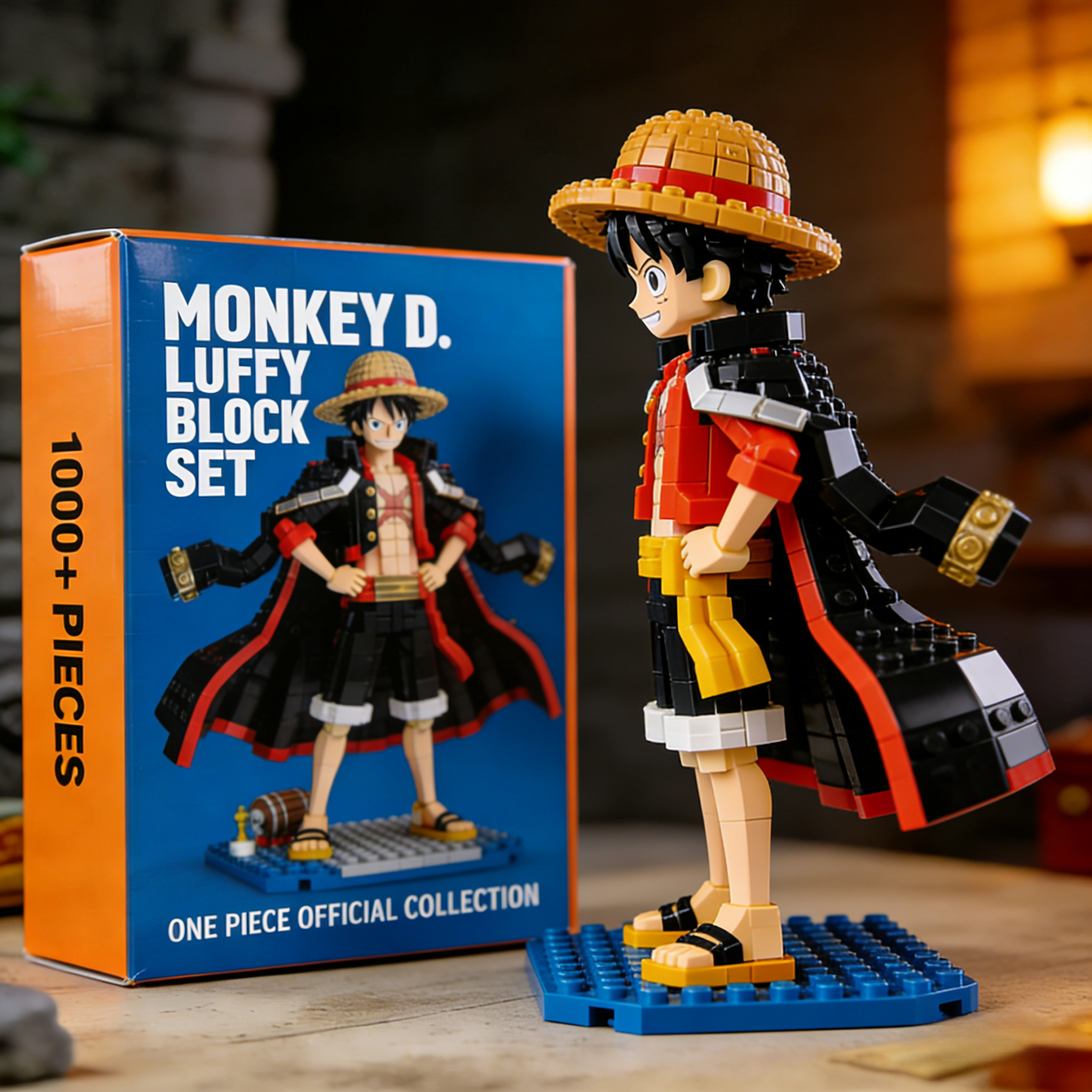 Monkey D. Luffy Pirate Ship Building Blocks Set – Anime Collectible Display Model