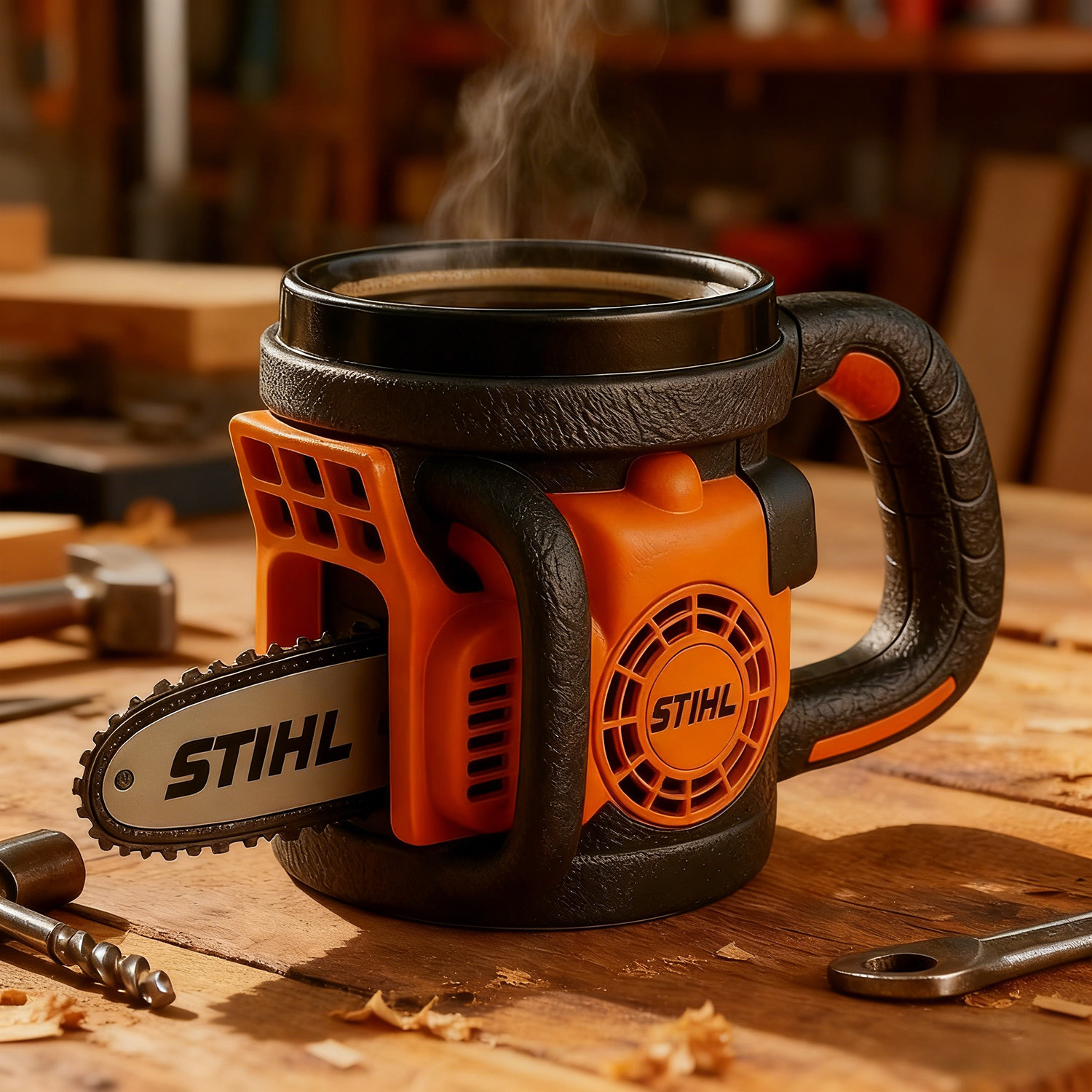 Chainsaw-Inspired Mug