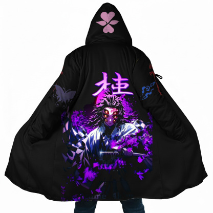 Breath of the Night: Demon Slayer Graphic Hooded Cape