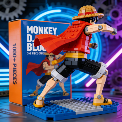 Monkey D. Luffy Pirate Ship Building Blocks Set – Anime Collectible Display Model