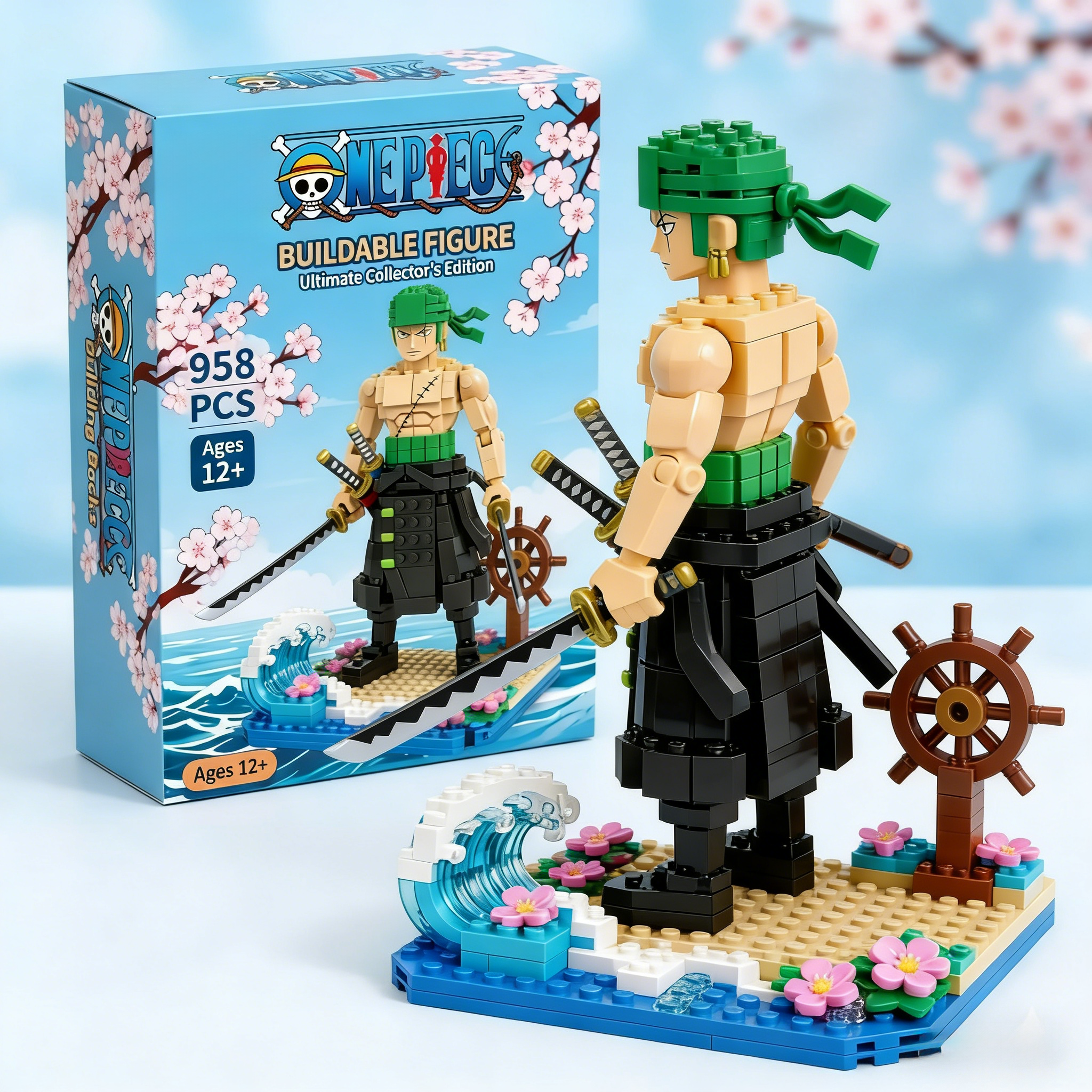 Roronoa Zoro Classic Block Figure | Must-Have for One Piece Fans