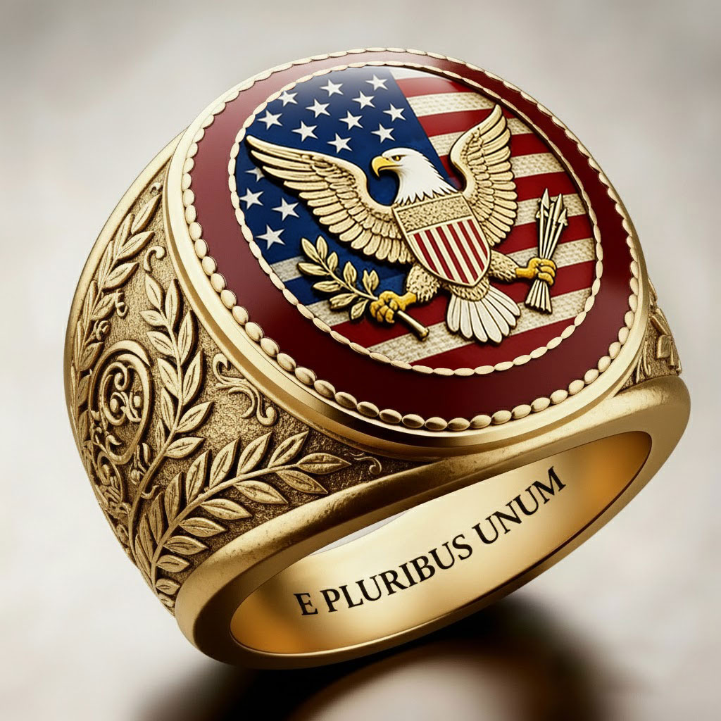USA EAGLE 250th Anniversary Ring