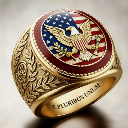 USA EAGLE 250th Anniversary Ring