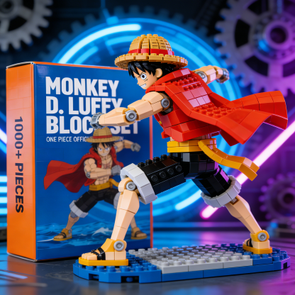 Monkey D. Luffy Pirate Ship Building Blocks Set – Anime Collectible Display Model