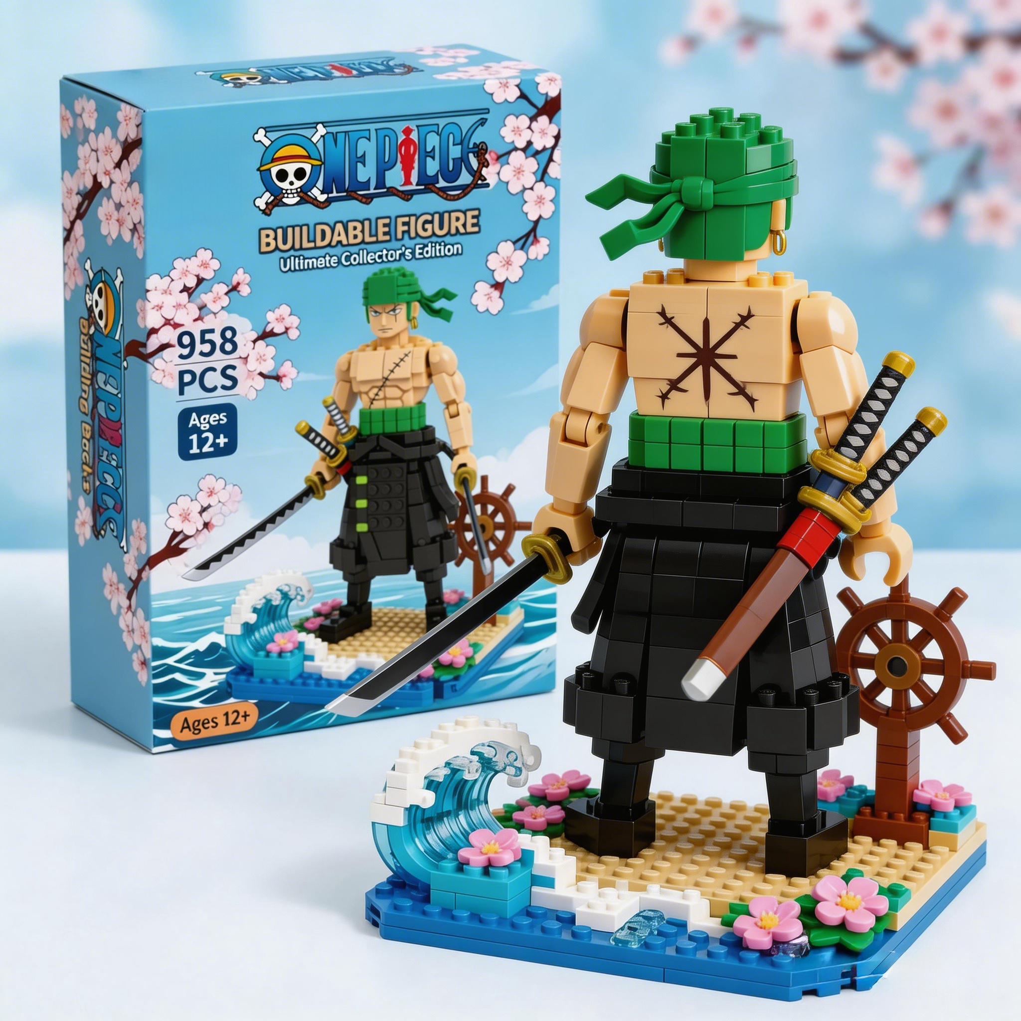 Roronoa Zoro Classic Block Figure | Must-Have for One Piece Fans