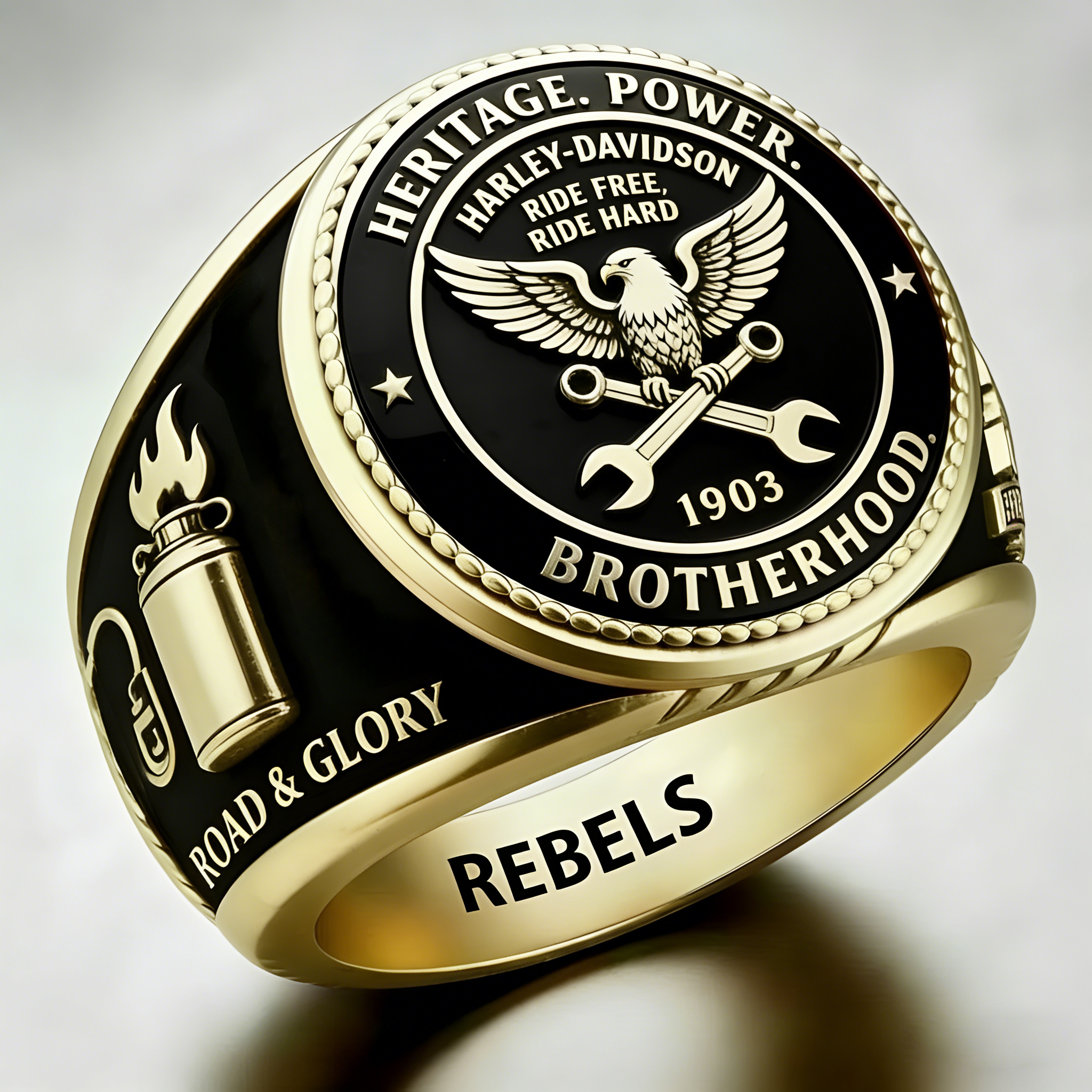 Rugged Biker Ring