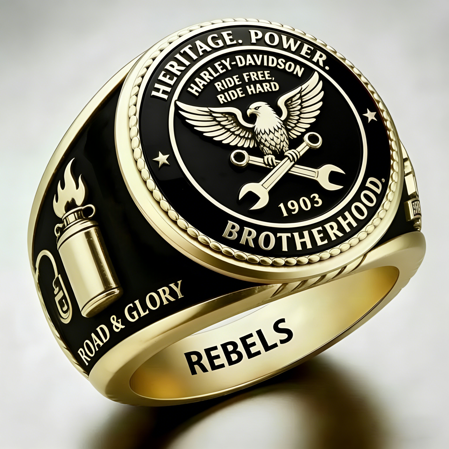 Rugged Biker Ring