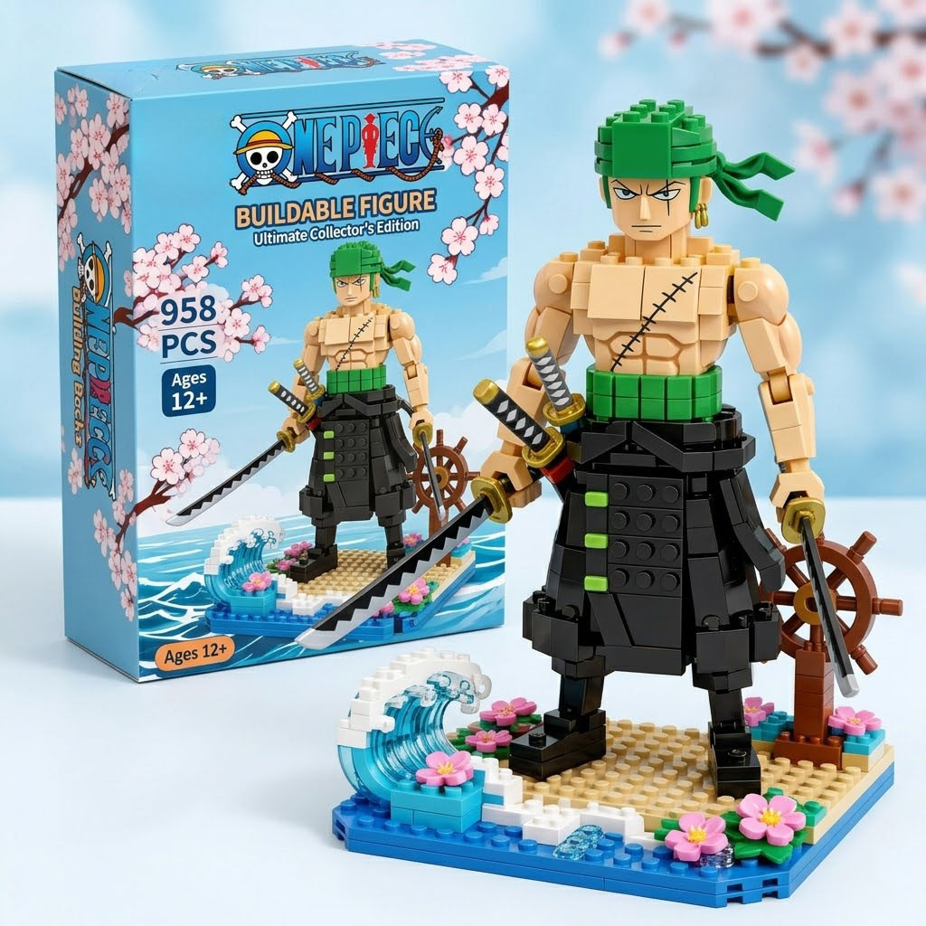 Roronoa Zoro Classic Block Figure | Must-Have for One Piece Fans
