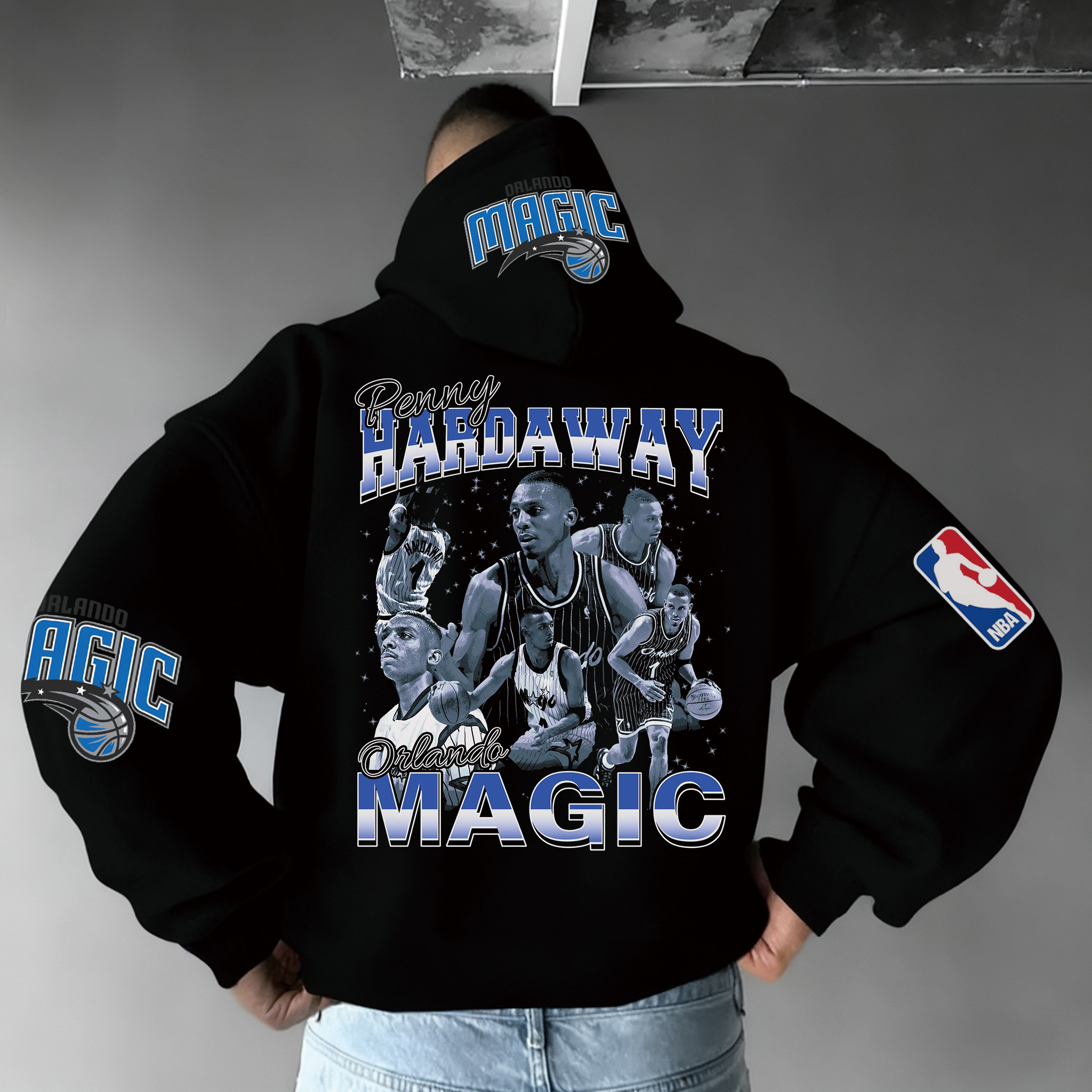 Extra-large Athlete Tribute Graphic Hoodie