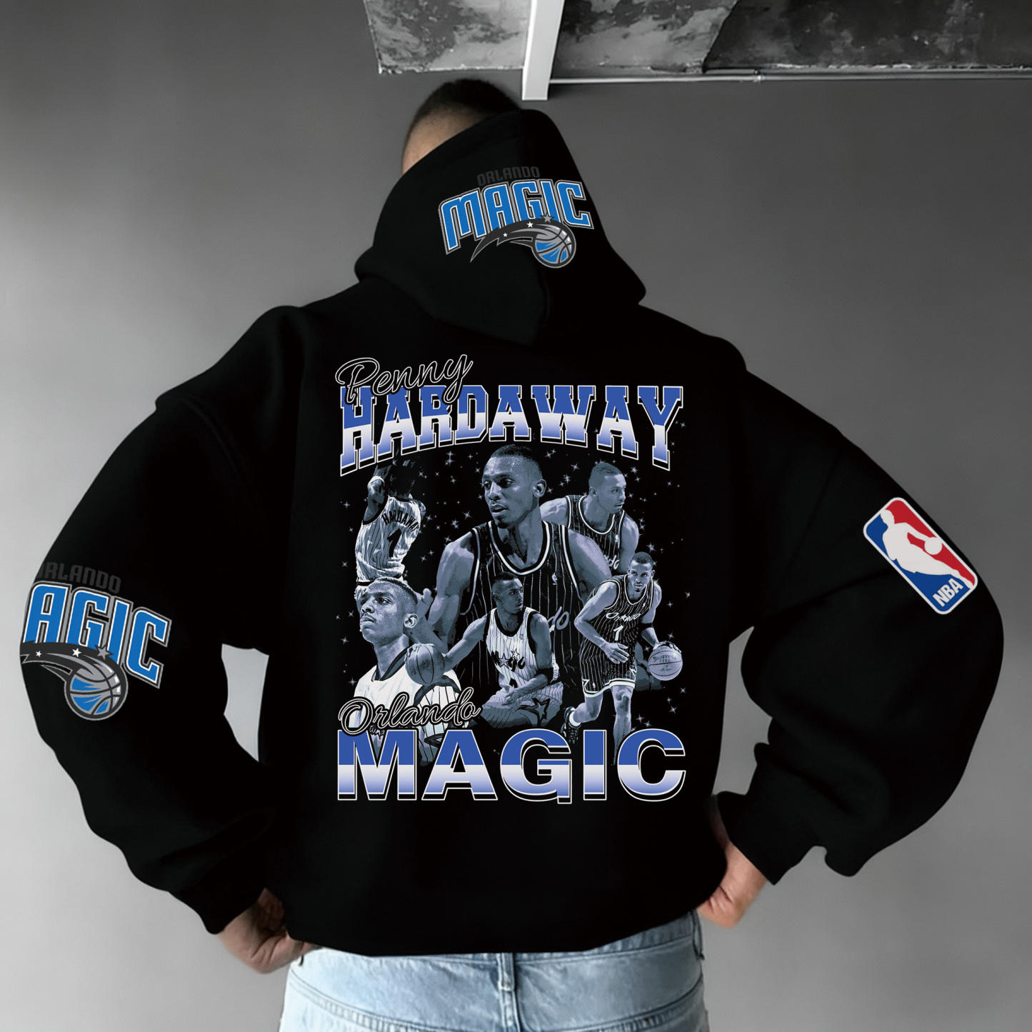 Extra-large Athlete Tribute Graphic Hoodie