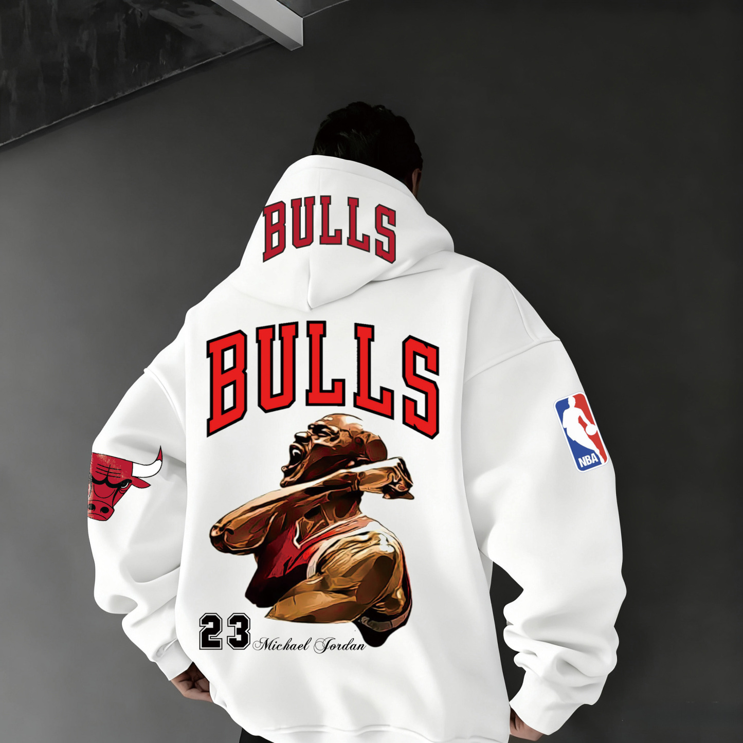 Extra-large Athlete Tribute Graphic Hoodie