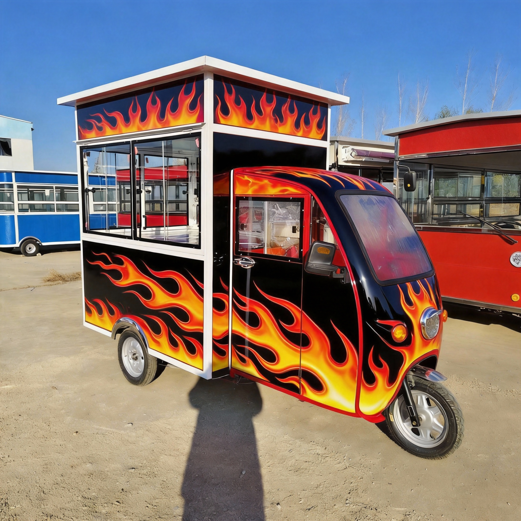 [Copy]Custom All Designs - New Heavy-Duty Electric Cargo Trike with Full Enclosed Delivery Vehicle, 3-Wheel Scooter for Outdoor Recreation