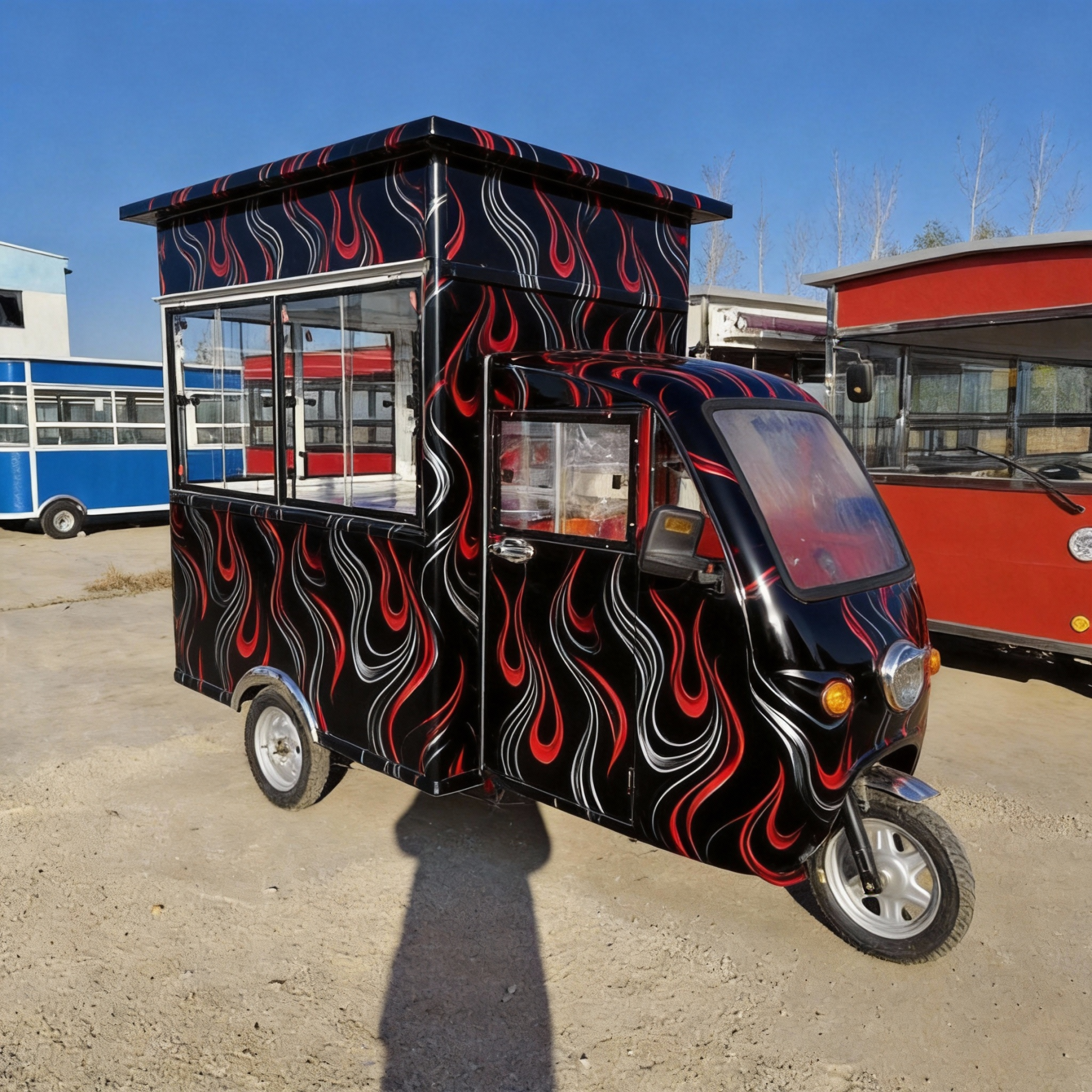[Copy]Custom All Designs - New Heavy-Duty Electric Cargo Trike with Full Enclosed Delivery Vehicle, 3-Wheel Scooter for Outdoor Recreation