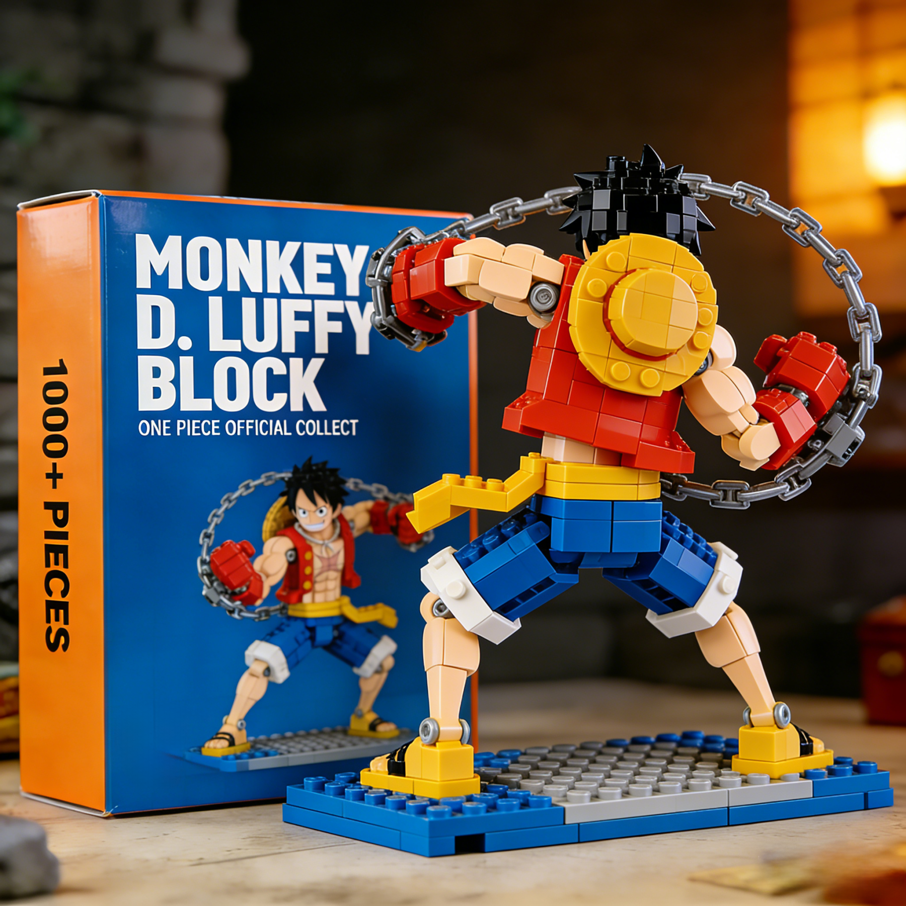Monkey D. Luffy Pirate Ship Building Blocks Set – Anime Collectible Display Model