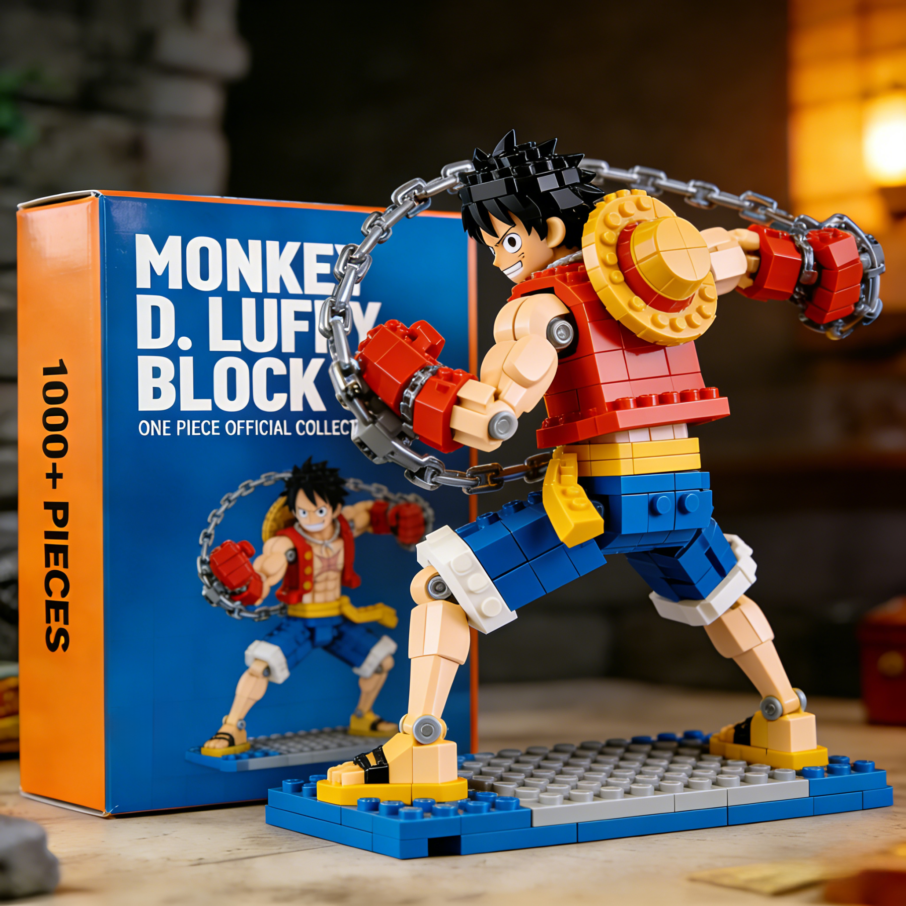 Monkey D. Luffy Pirate Ship Building Blocks Set – Anime Collectible Display Model