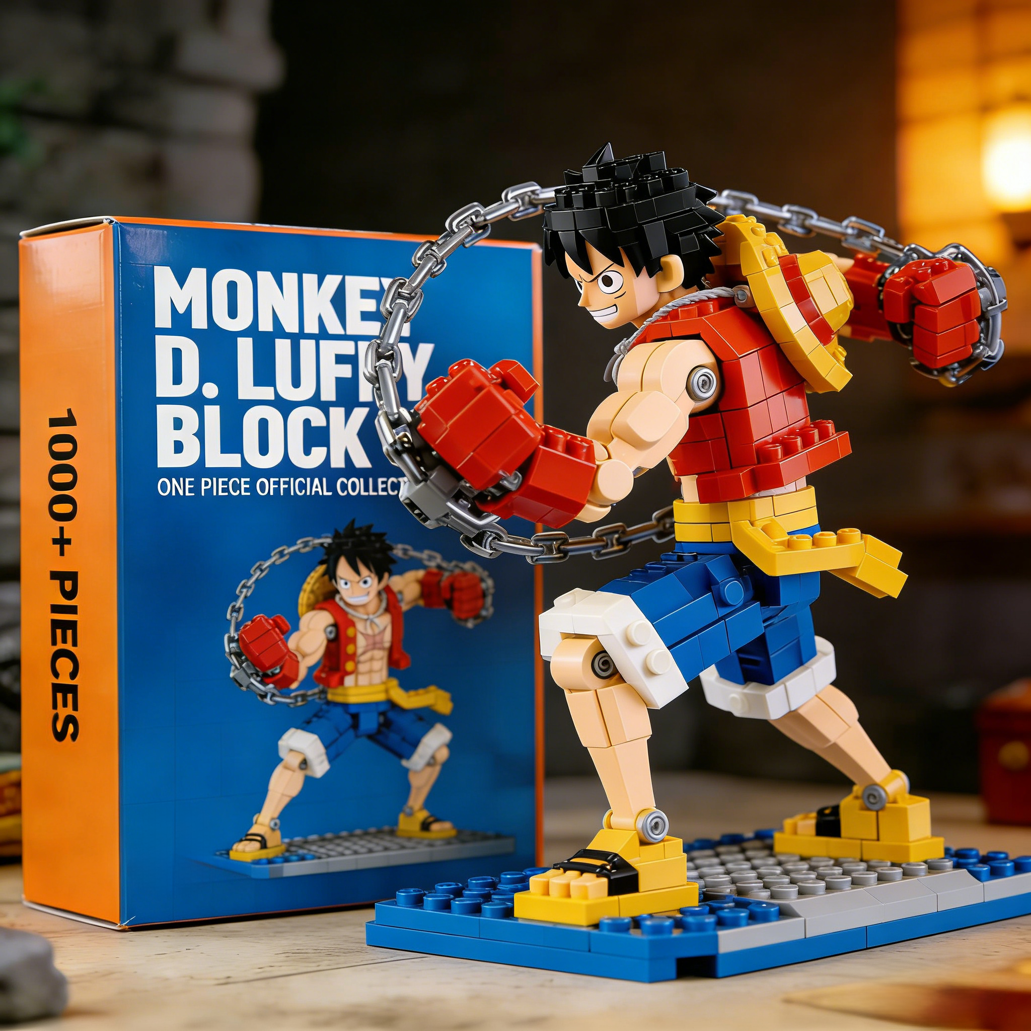 Monkey D. Luffy Pirate Ship Building Blocks Set – Anime Collectible Display Model