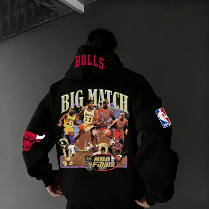 Extra-large Athlete Tribute Graphic Hoodie