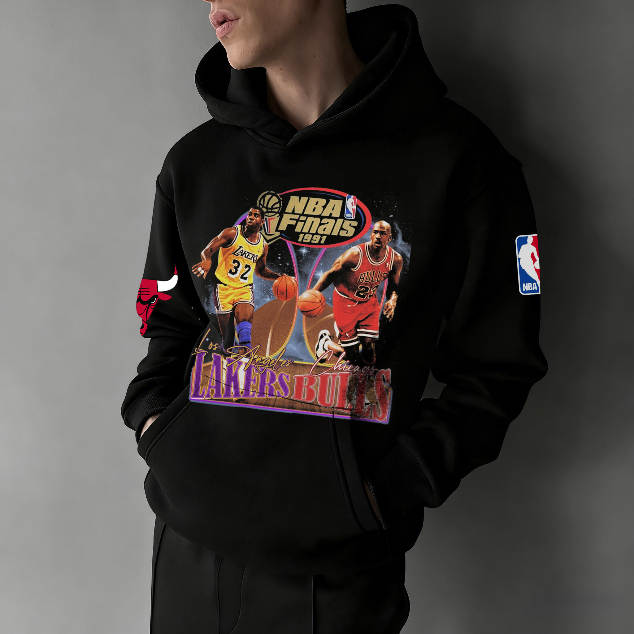 Extra-large Athlete Tribute Graphic Hoodie