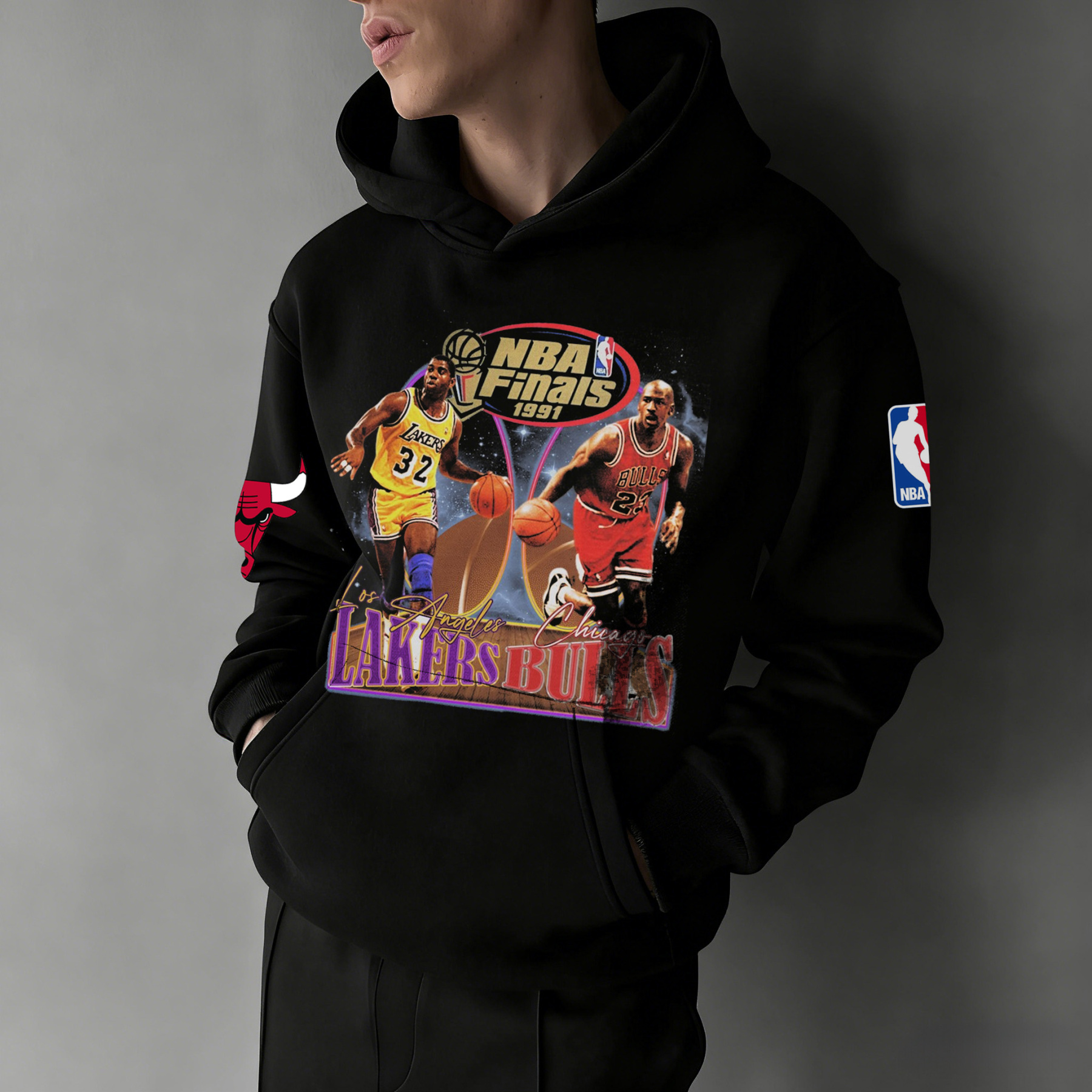 Extra-large Athlete Tribute Graphic Hoodie