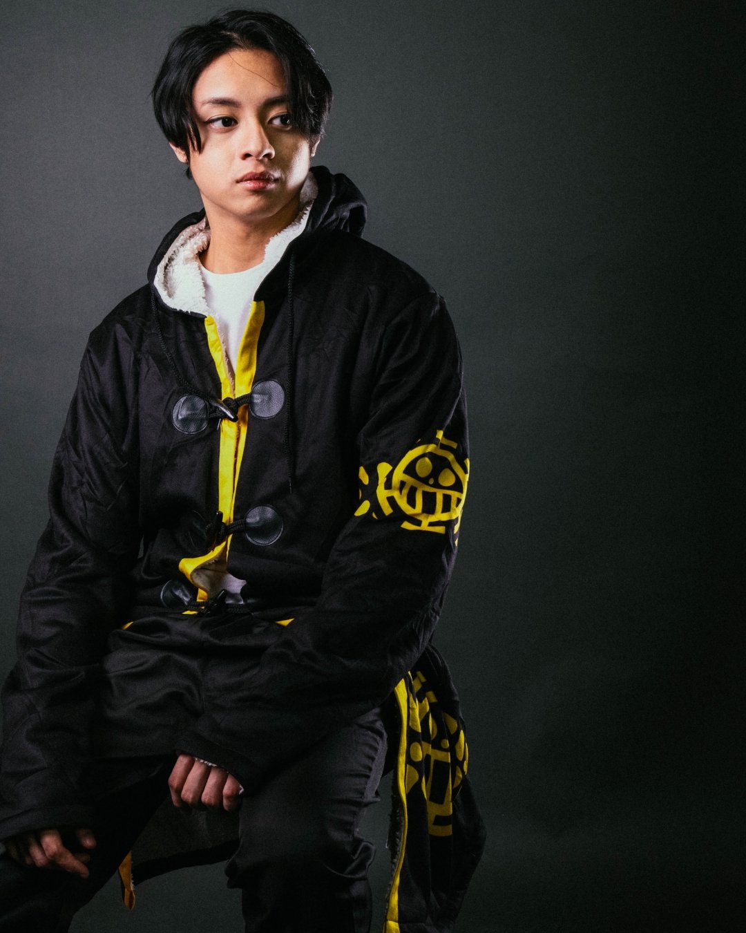 Black Trafalgar D. Water Law Punk Hazard One Piece Dream Cloak Coat