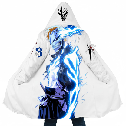 Shinigami Ichigo's "Illusory" Spirit Pressure Hooded Cape - Azure Dim Light Edition
