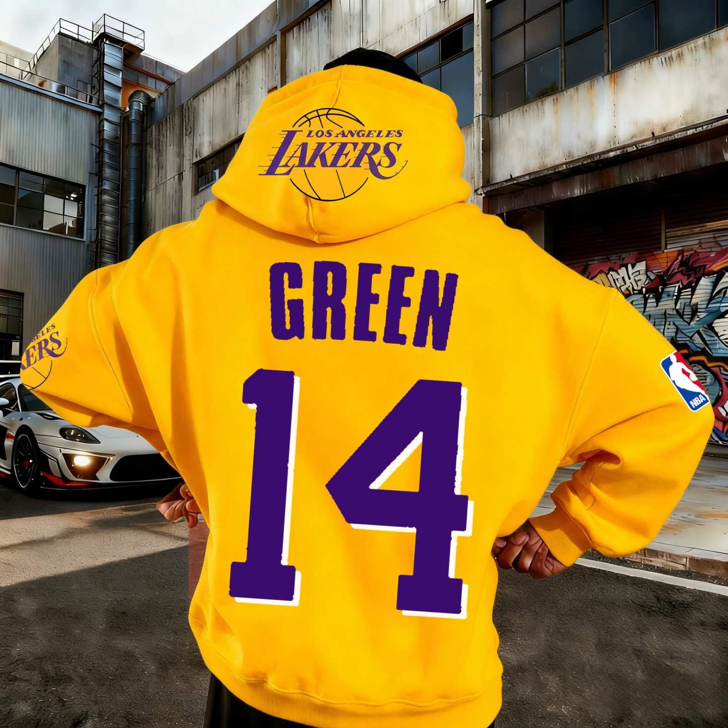 Vibrant Street Style NBA Green 14 Hoodie