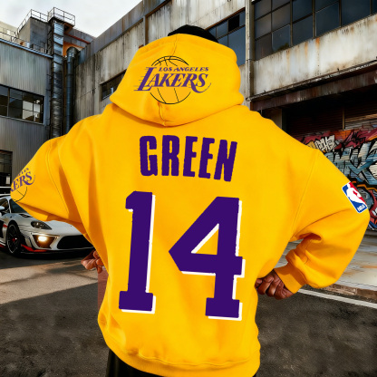 Vibrant Street Style NBA Green 14 Hoodie