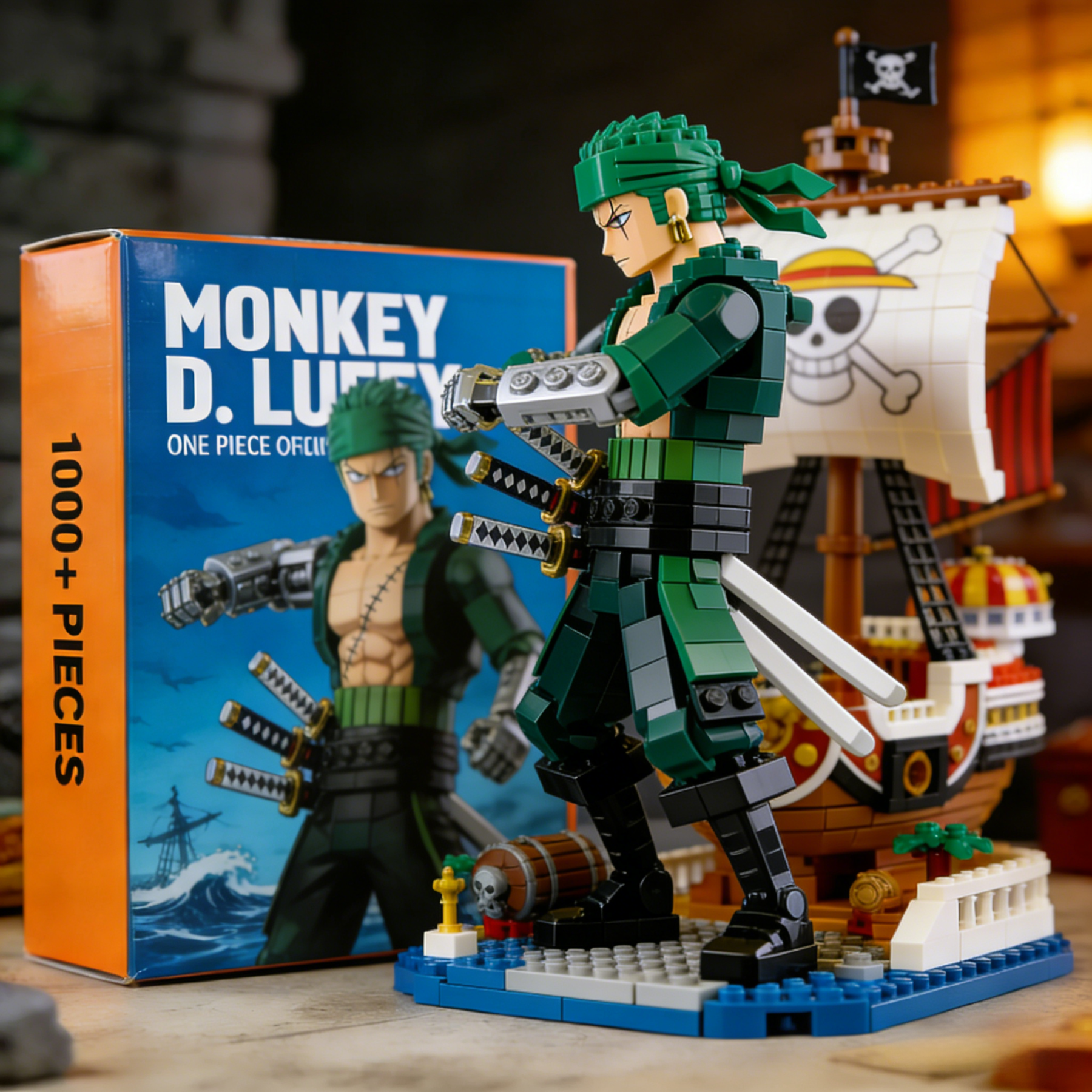 Roronoa Zoro Classic Block Figure | Must-Have for One Piece Fans