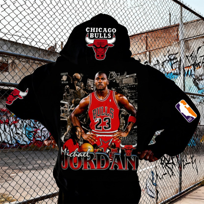 Extra-large Athlete Tribute Graphic Hoodie