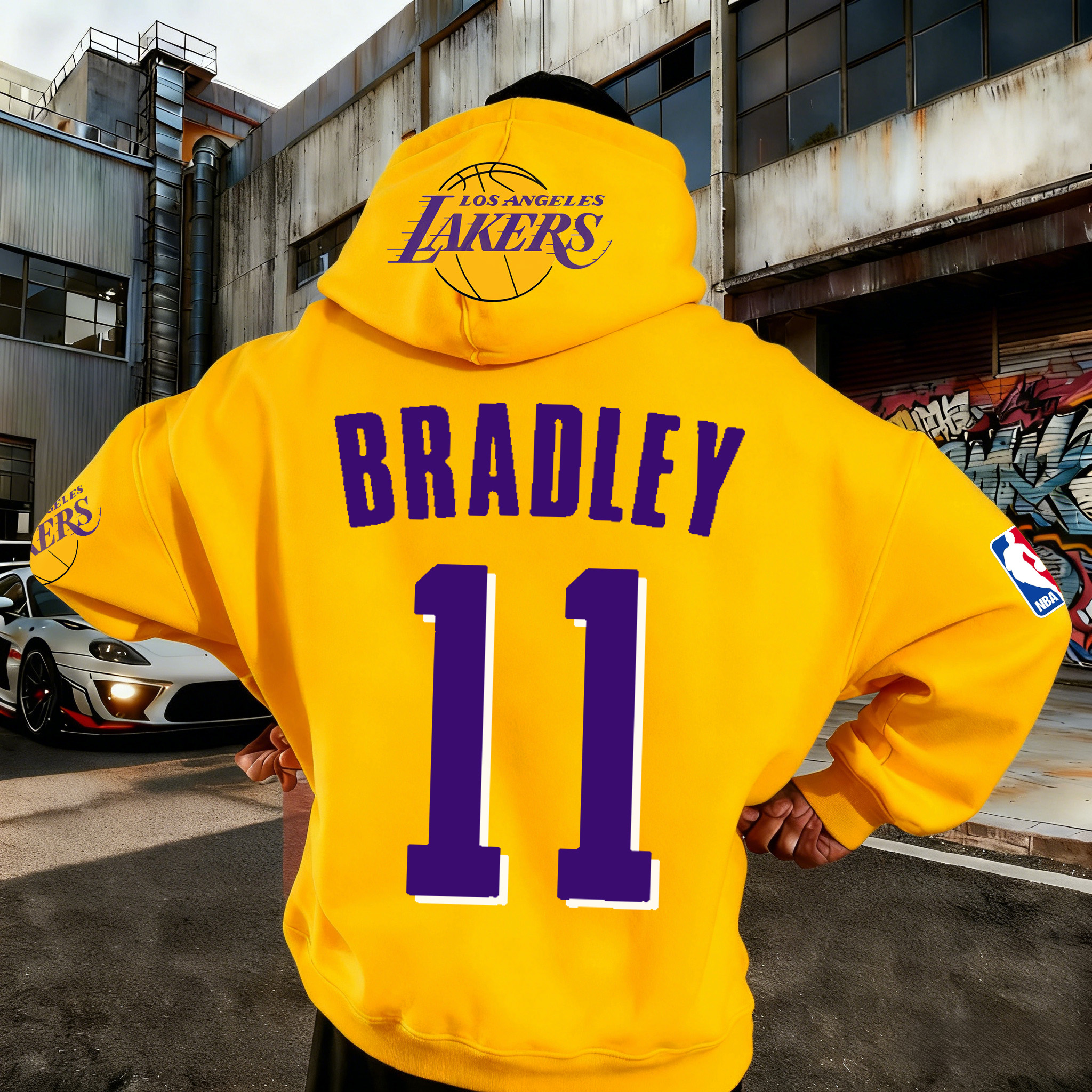 Warm NBA Yellow Avery Bradley 11 Hoodie