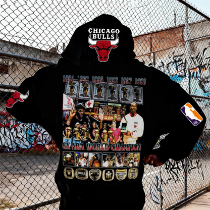 Extra-large Athlete Tribute Graphic Hoodie