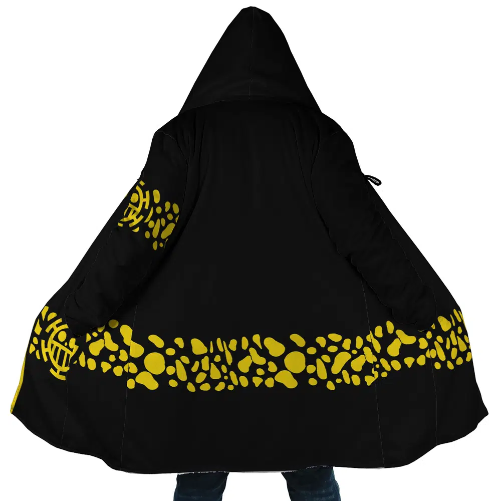 Black Trafalgar D. Water Law Punk Hazard One Piece Dream Cloak Coat
