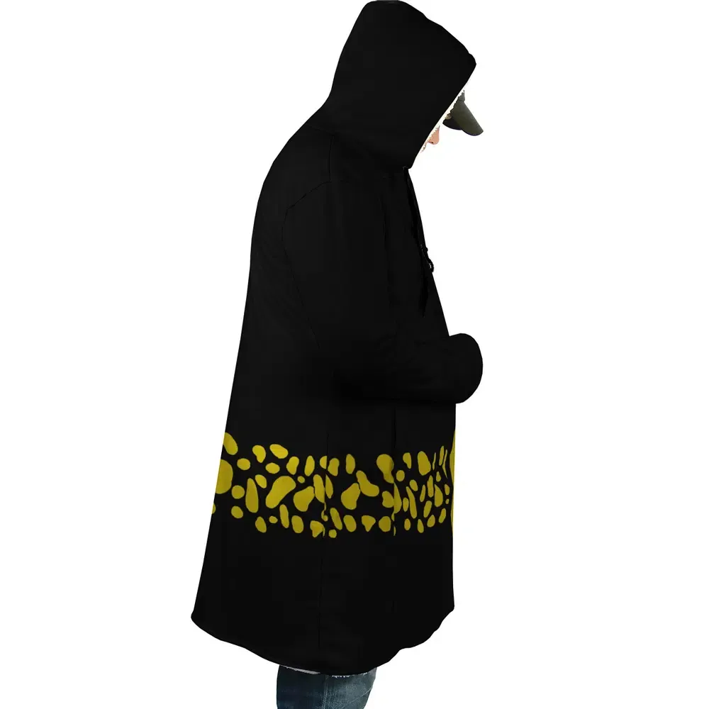 Black Trafalgar D. Water Law Punk Hazard One Piece Dream Cloak Coat