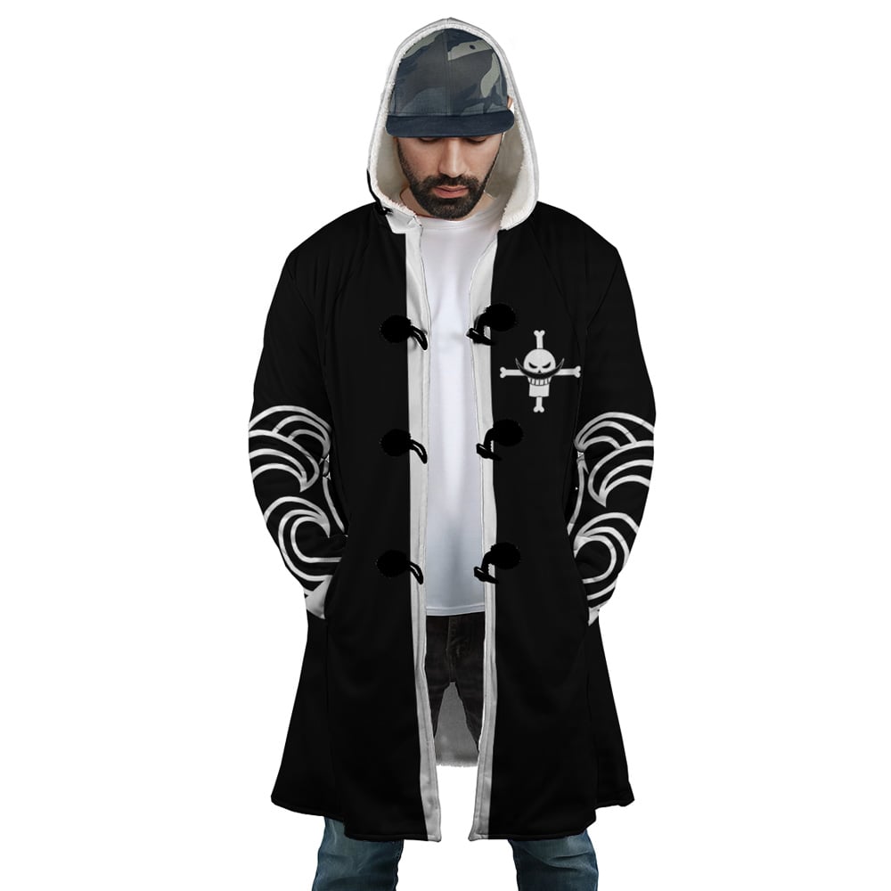 Black Whitebeard Pirates One Piece Dream Cloak Coat