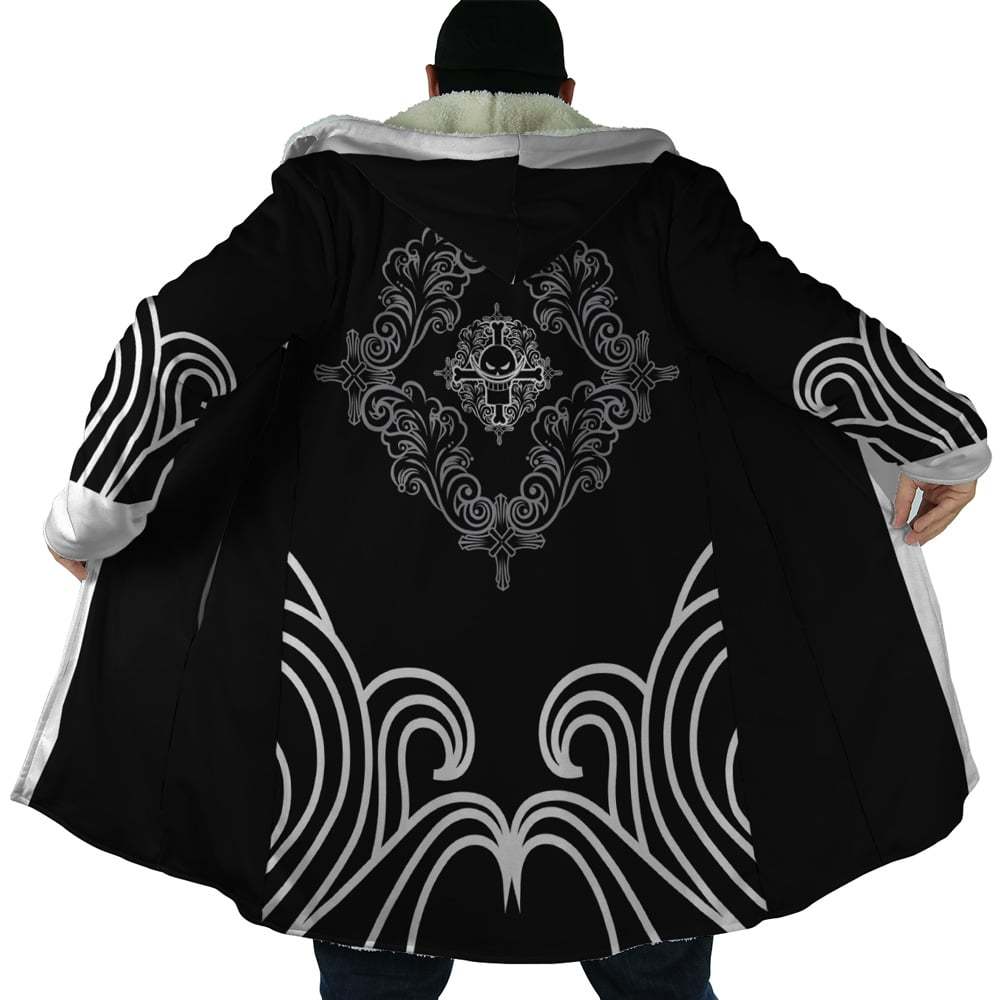 Black Whitebeard Pirates One Piece Dream Cloak Coat