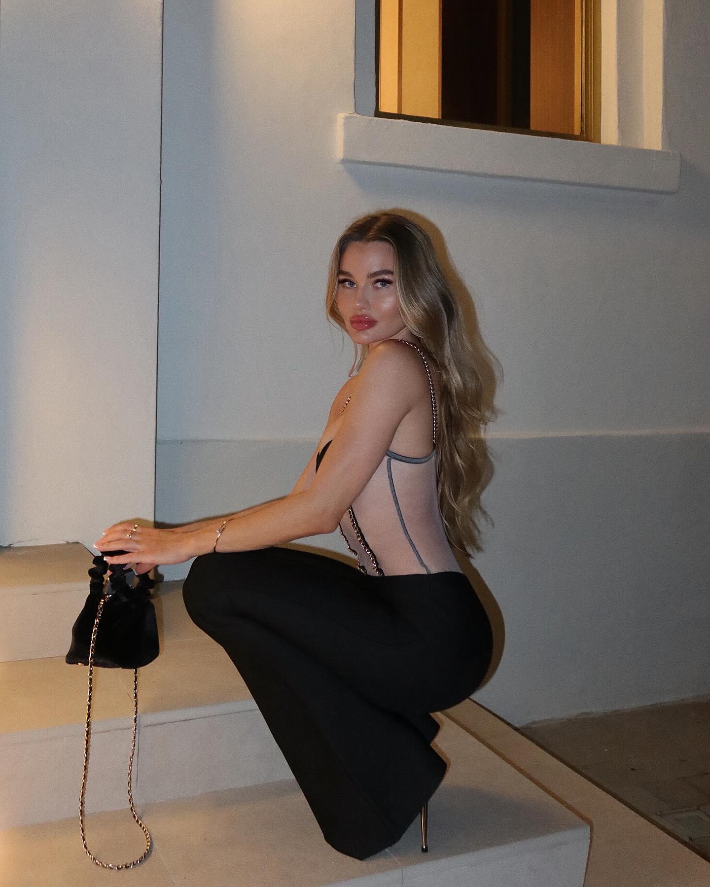 Arianne Black Backless Halter Jumpsuit