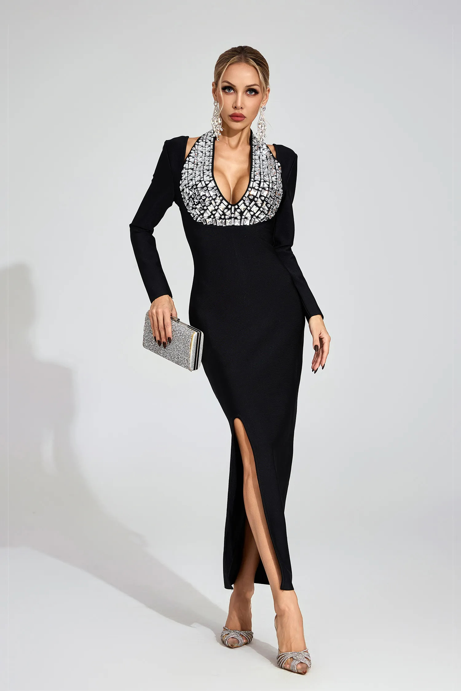 Ashlyn Black Bodycon Dress