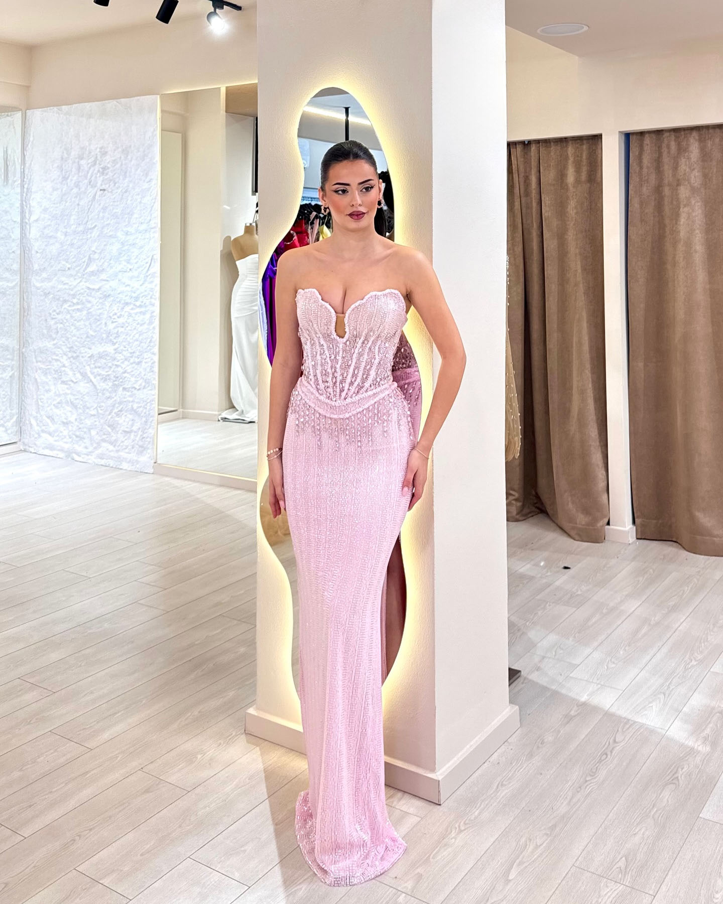 Alessandra strapless dresss